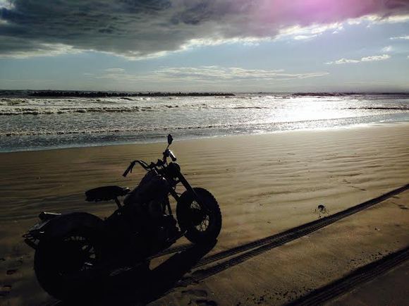 on the beach